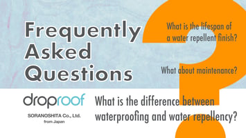 What is the difference between waterproofing and water repellency?