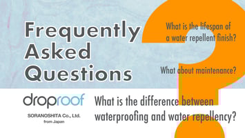 What is the difference between waterproofing and water repellency?